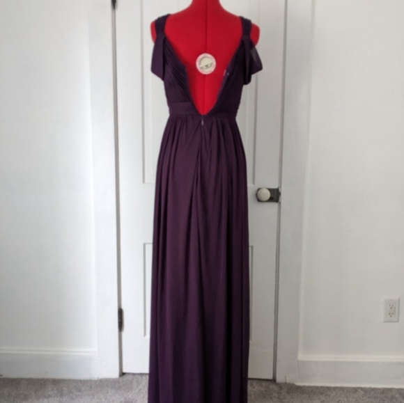 Azazie Calla Dress in Grape, size 2 - Picture 5 of 12